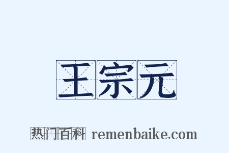 王宗元是什么意思的图片